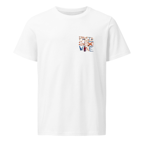 PASTA, SEX, WINE - Unisex Cotton T-Shirt
